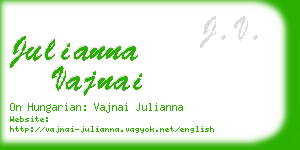 julianna vajnai business card